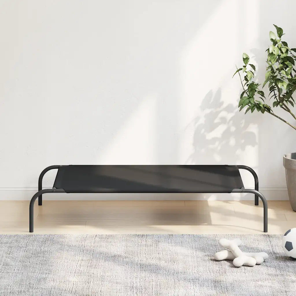 Cuccia per cani rialzata 110x65x20 cm in textilene e acciaio