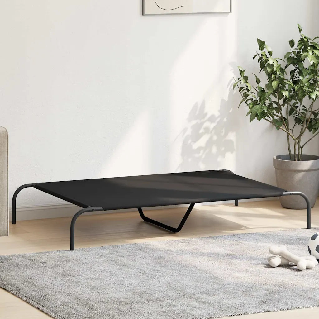 Cuccia per cani rialzata 130x80x20 cm in tela Oxford e acciaio