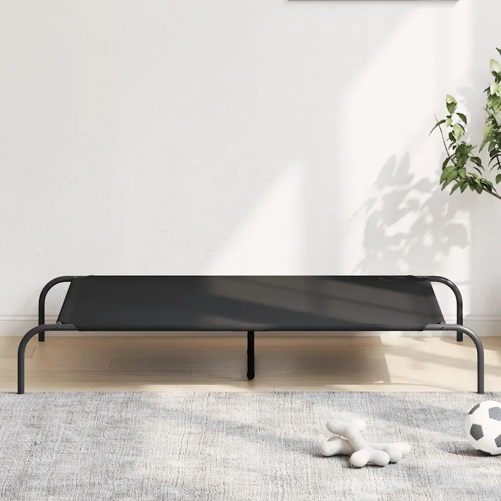 Cuccia per cani rialzata 130x80x20 cm in tela Oxford e acciaio