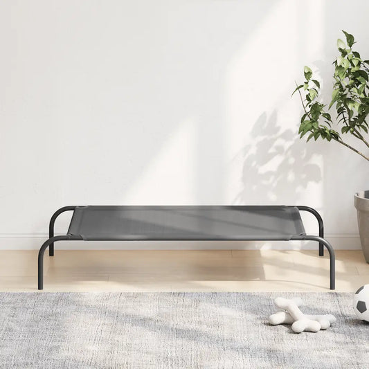 Cuccia per cani rialzata 110x65x20 cm in textilene e acciaio