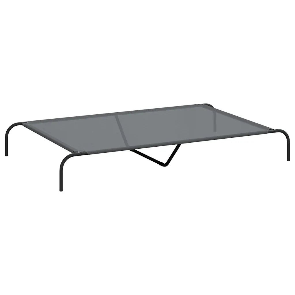 Cuccia per cani rialzata 150x90x20 cm in textilene e acciaio
