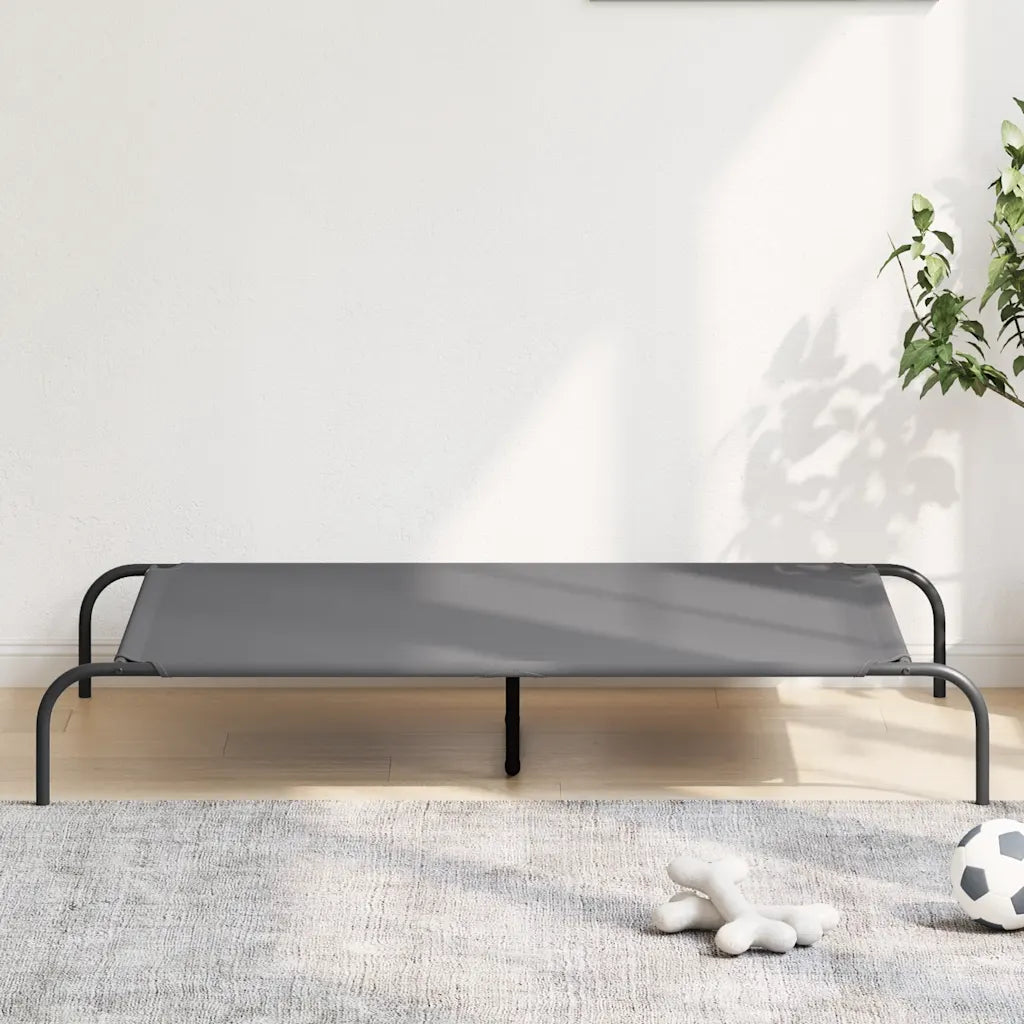 Cuccia per cani rialzata 130x80x20 cm in tela Oxford e acciaio