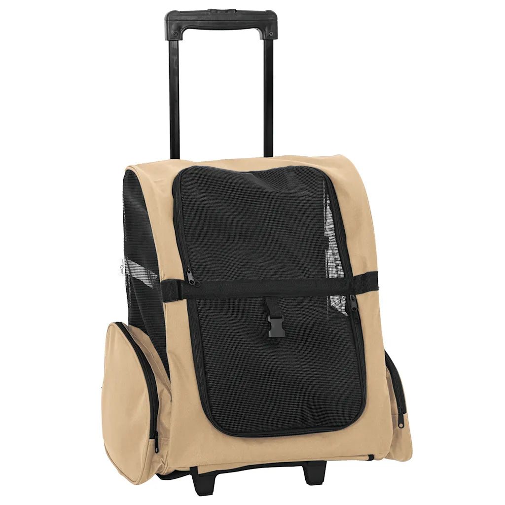 Carrello per animali domestici 3 in 1 48x32x57-106 cm tessuto Oxford