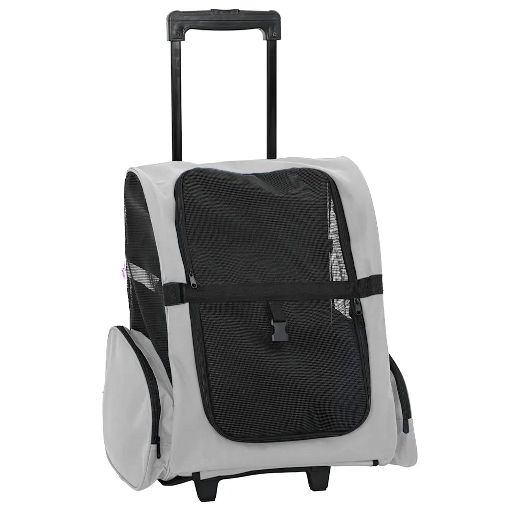 Carrello per animali domestici 3 in 1 48x32x57-106 cm tessuto Oxford