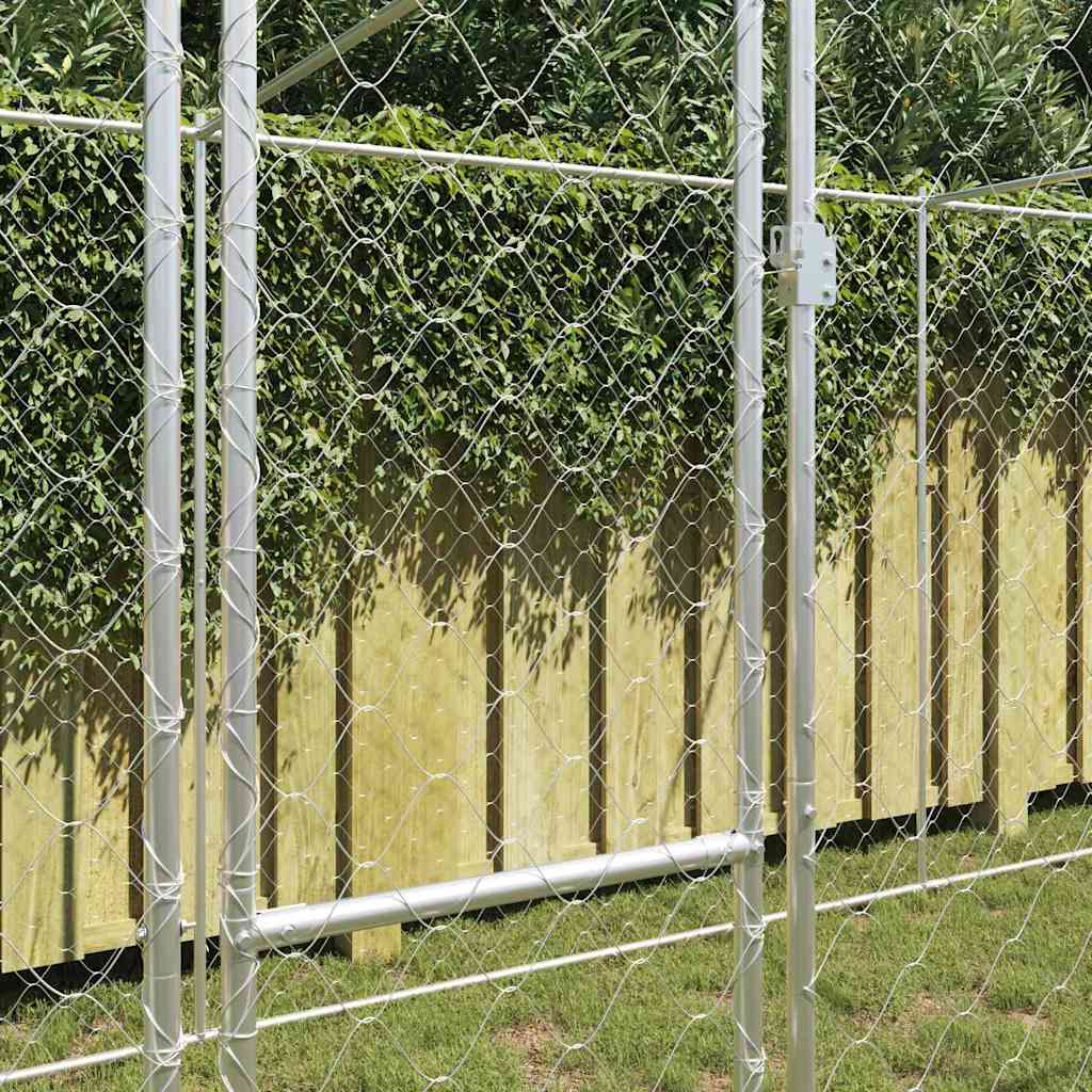Gabbia per cani Argento 600 x 200 x 200 cm Acciaio zincato