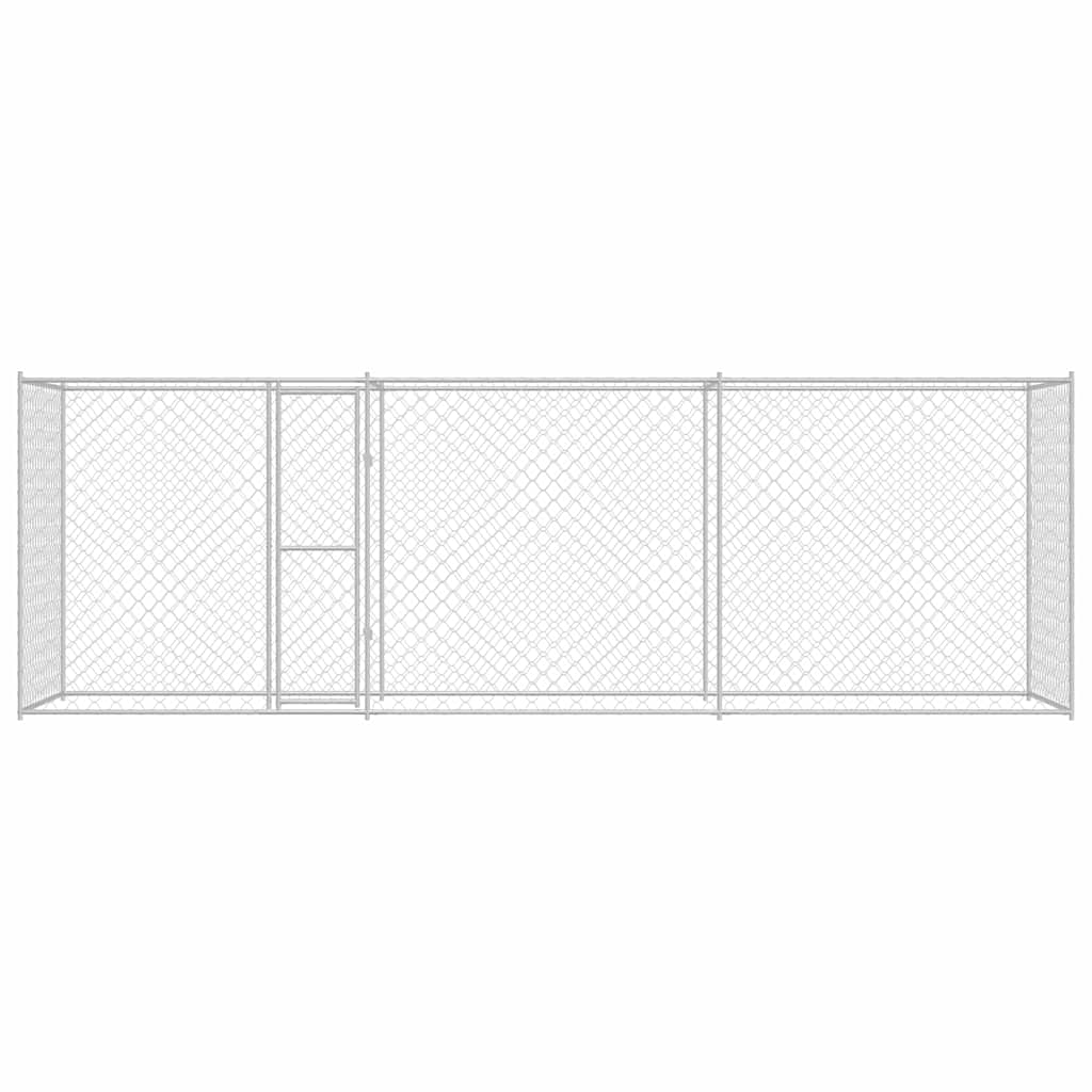 Gabbia per cani Argento 600 x 200 x 200 cm Acciaio zincato