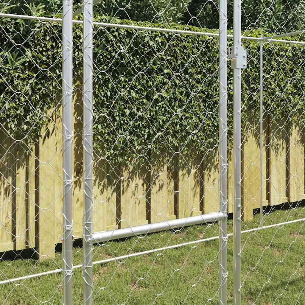 Gabbia per cani Argento 800 x 200 x 200 cm Acciaio zincato