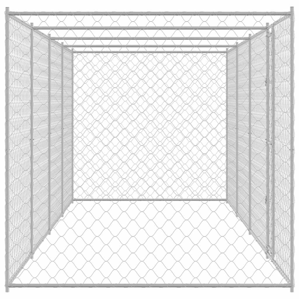 Gabbia per cani Argento 800 x 200 x 200 cm Acciaio zincato