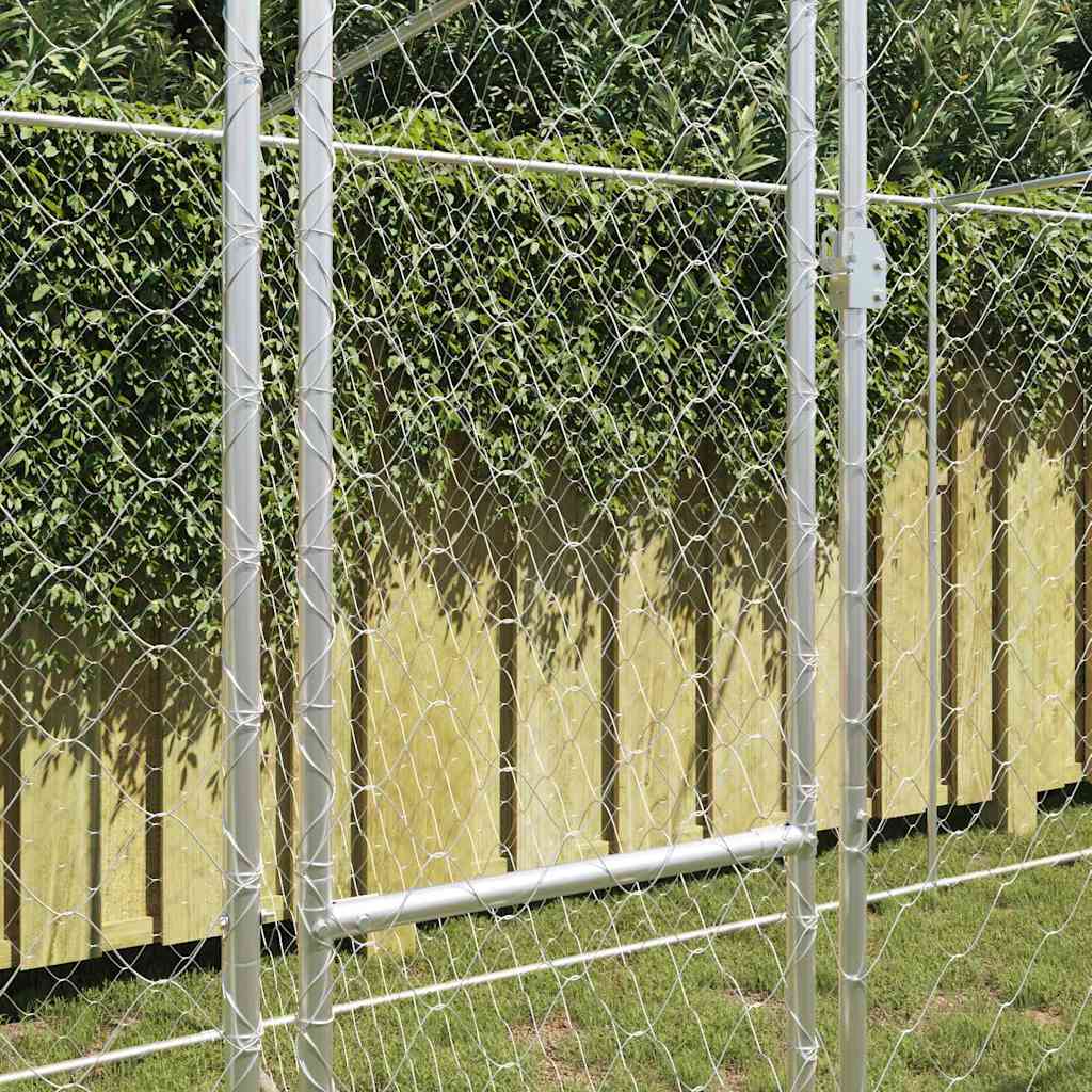 Gabbia per cani Argento 600 x 200 x 200 cm Acciaio zincato