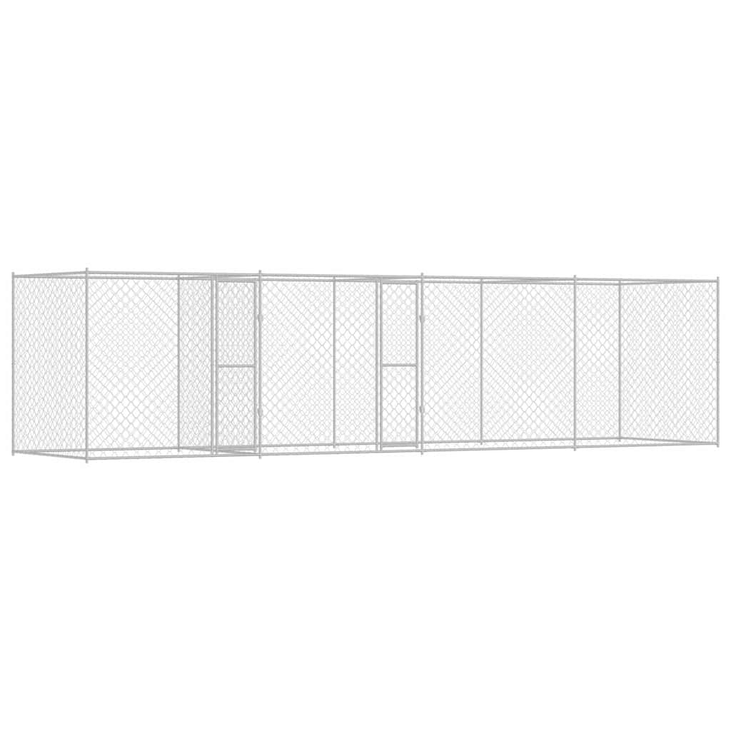 Gabbia per cani Argento 800 x 200 x 200 cm Acciaio zincato