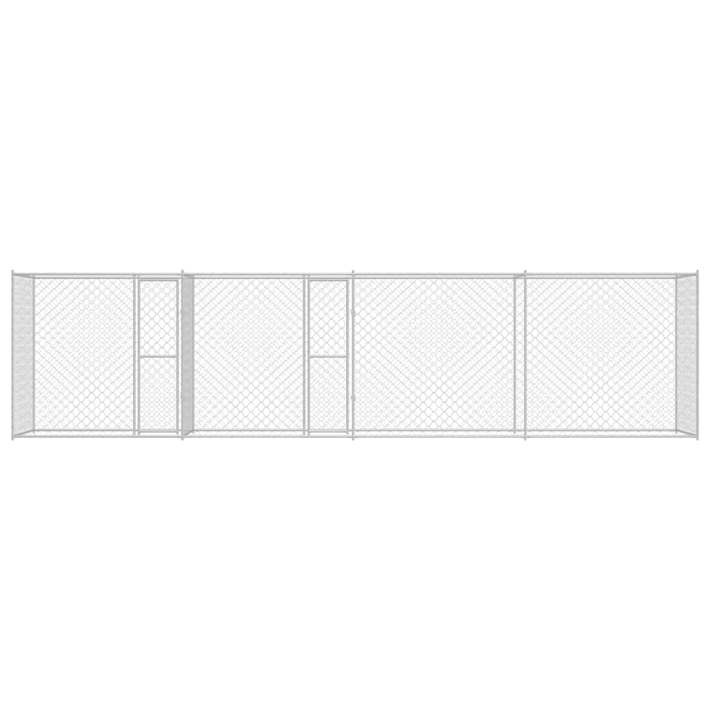 Gabbia per cani Argento 800 x 200 x 200 cm Acciaio zincato