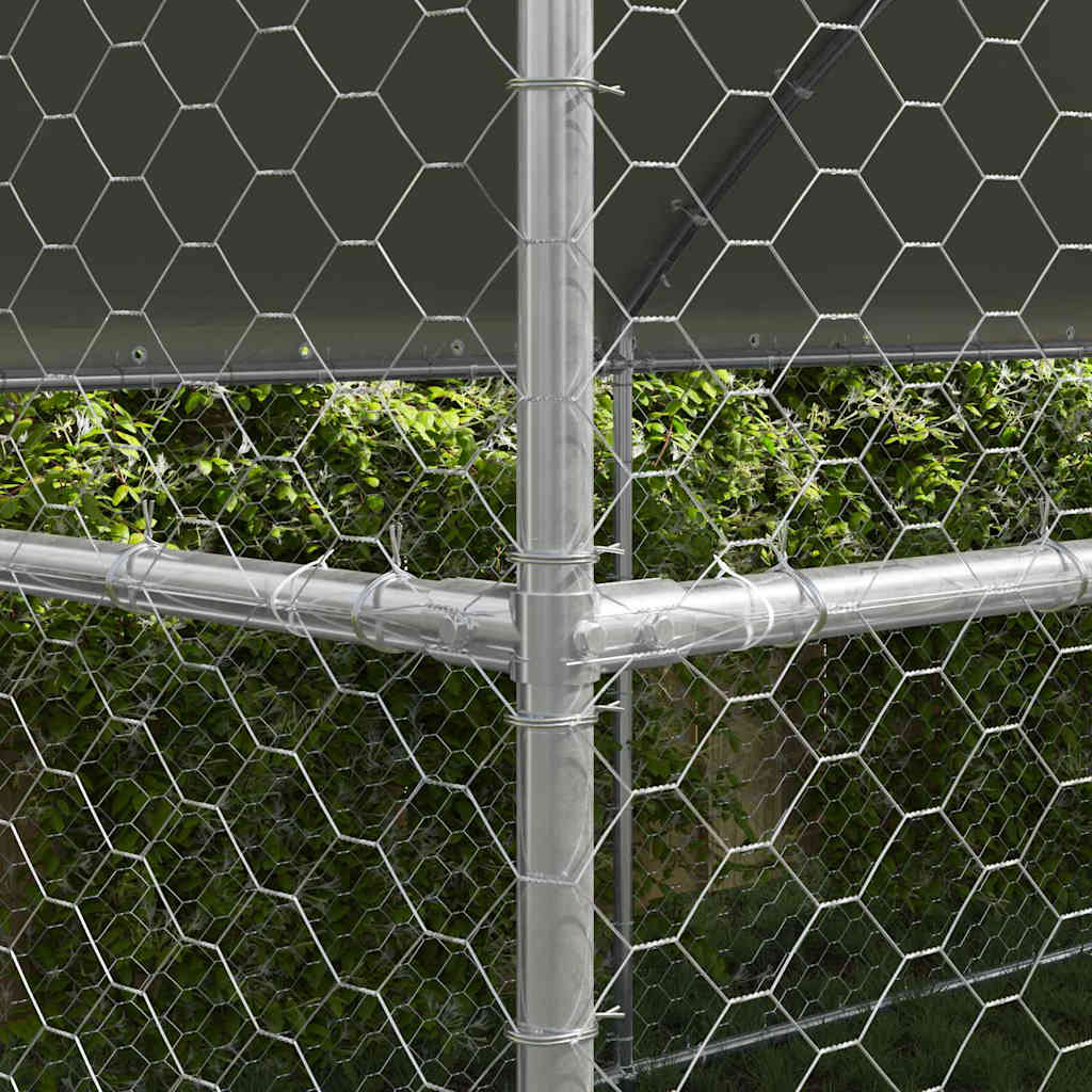 Cuccia per cani 3 pz Argento 6 x 2 x 2 m Acciaio zincato