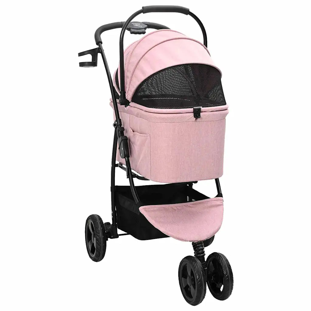 Passeggino pieghevole per animali 78 x 54 x 101 cm
