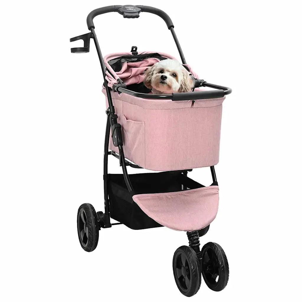 Passeggino pieghevole per animali 78 x 54 x 101 cm