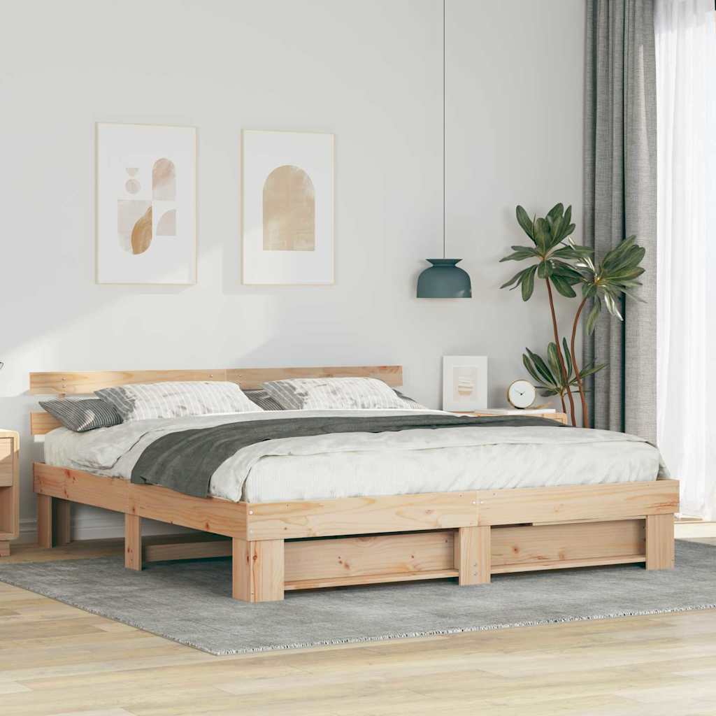 Struttura Letto in Pino 180 x 200 cm