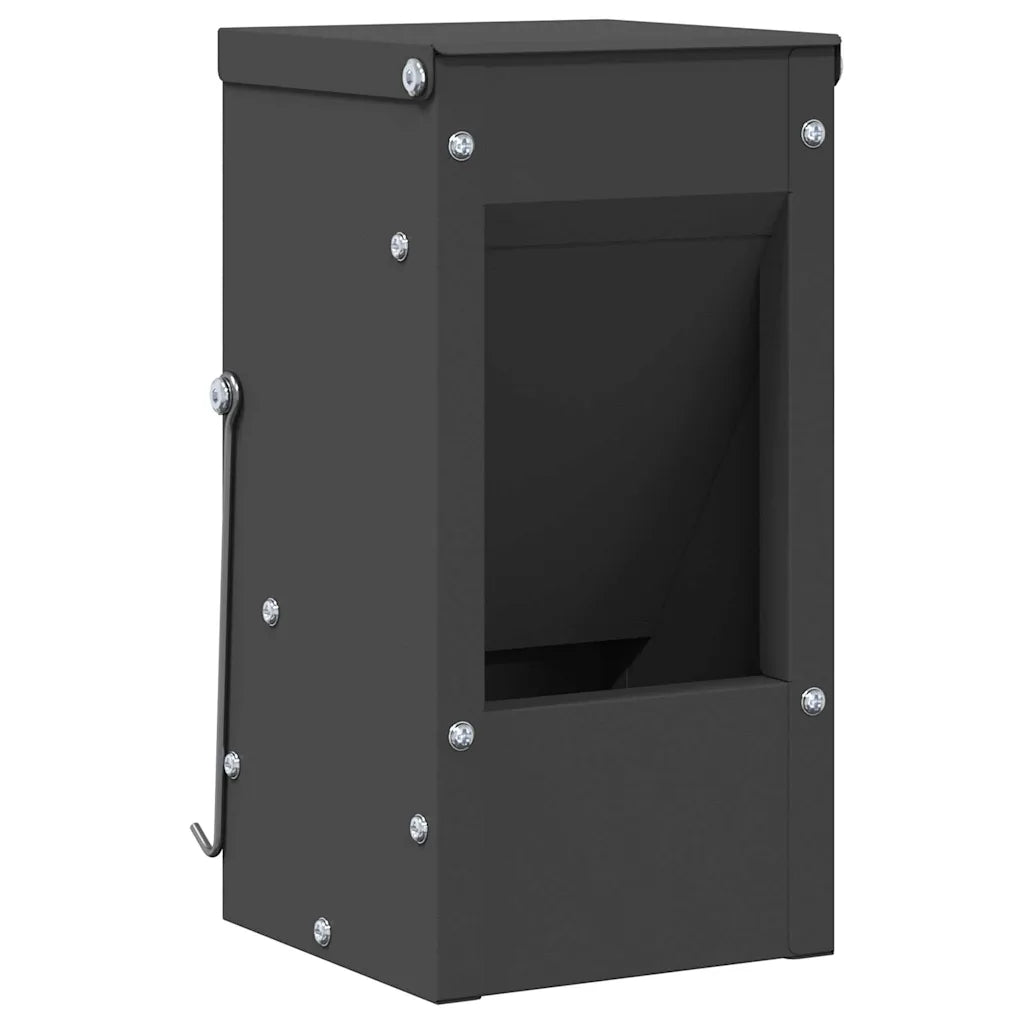 Mangiatore per conigli 12,5 x 12,5 x 25 cm in acciaio zincato