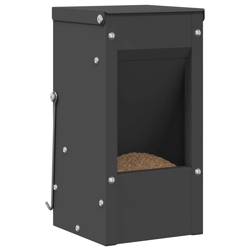 Mangiatore per conigli 12,5 x 12,5 x 25 cm in acciaio zincato