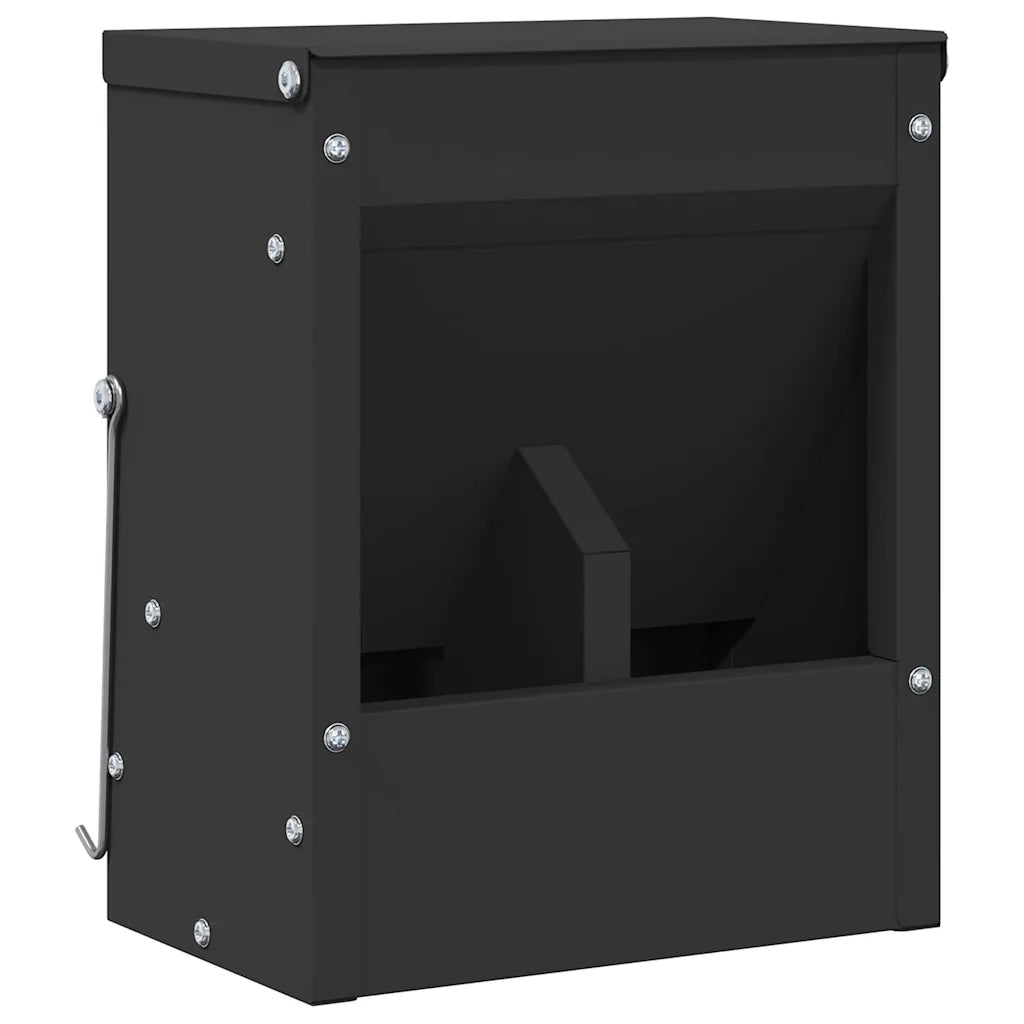 Mangiatore per conigli in acciaio zincato 20 x 12,5 x 25 cm
