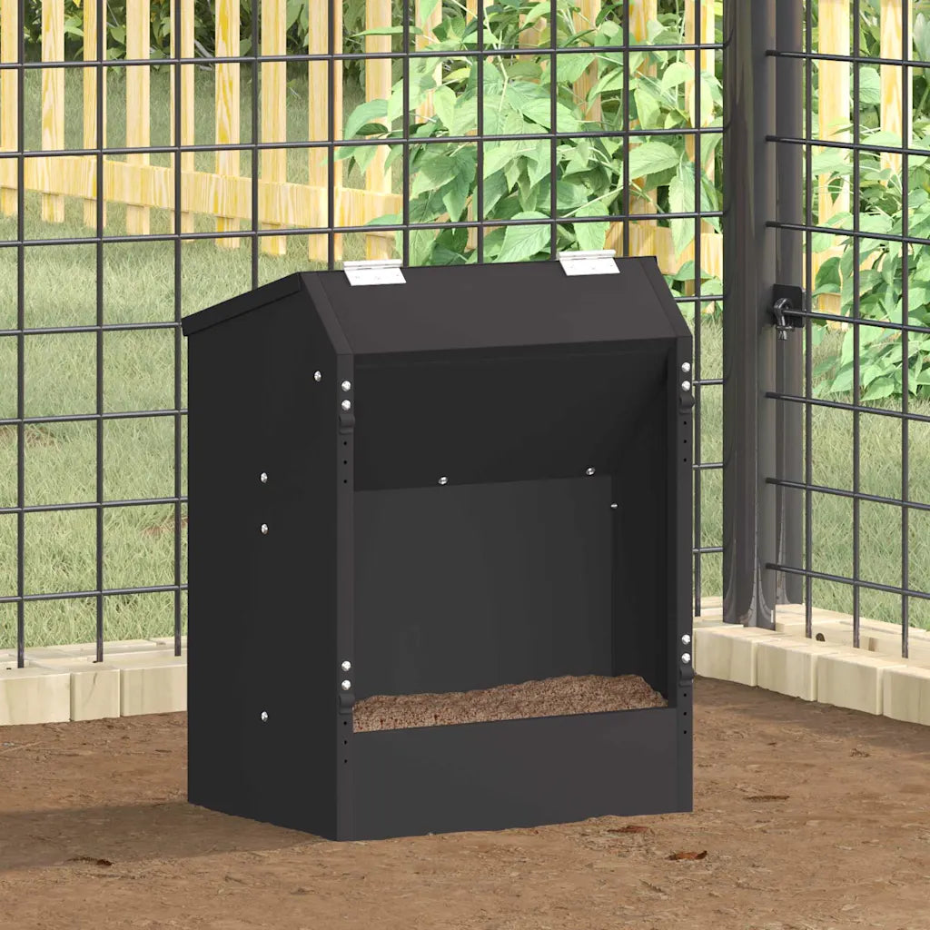 Mangiatore per conigli 33,5 x 25,5 x 45,5 cm in acciaio zincato