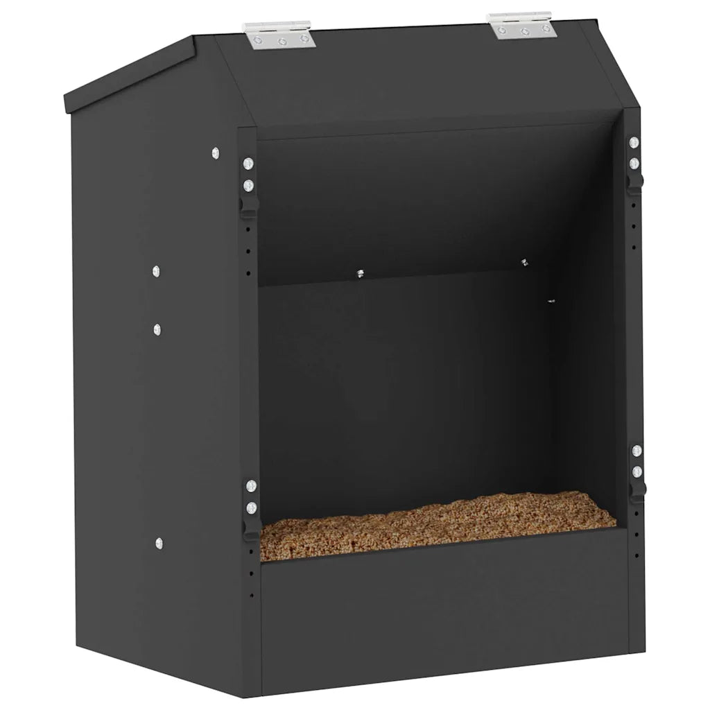 Mangiatore per conigli 33,5 x 25,5 x 45,5 cm in acciaio zincato