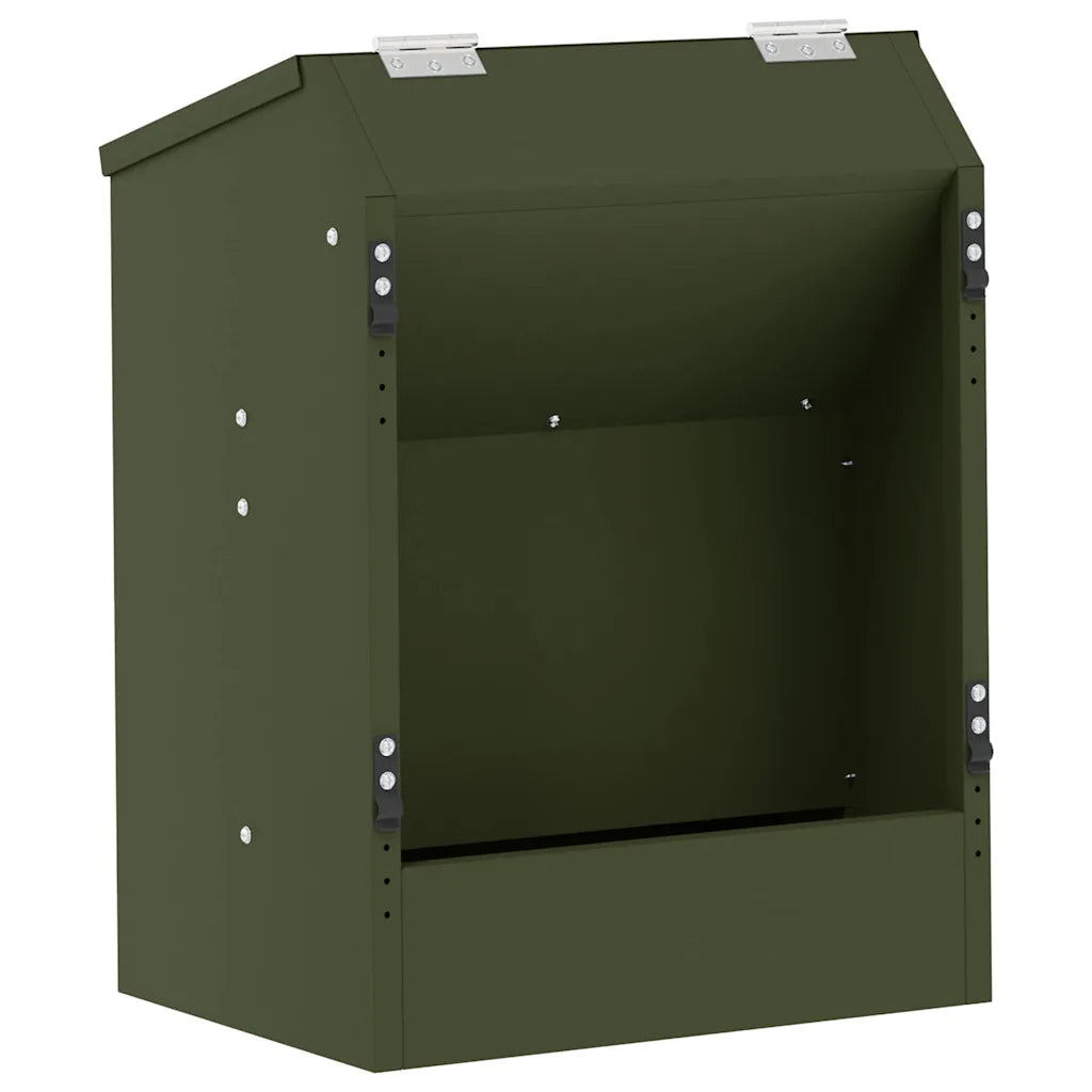 Mangiatore per conigli 33,5 x 25,5 x 45,5 cm in acciaio zincato