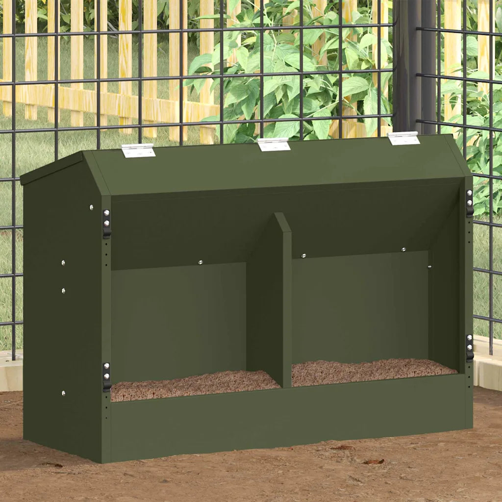 Mangiatore per conigli in acciaio 64,5 x 25,5 x 45,5 cm