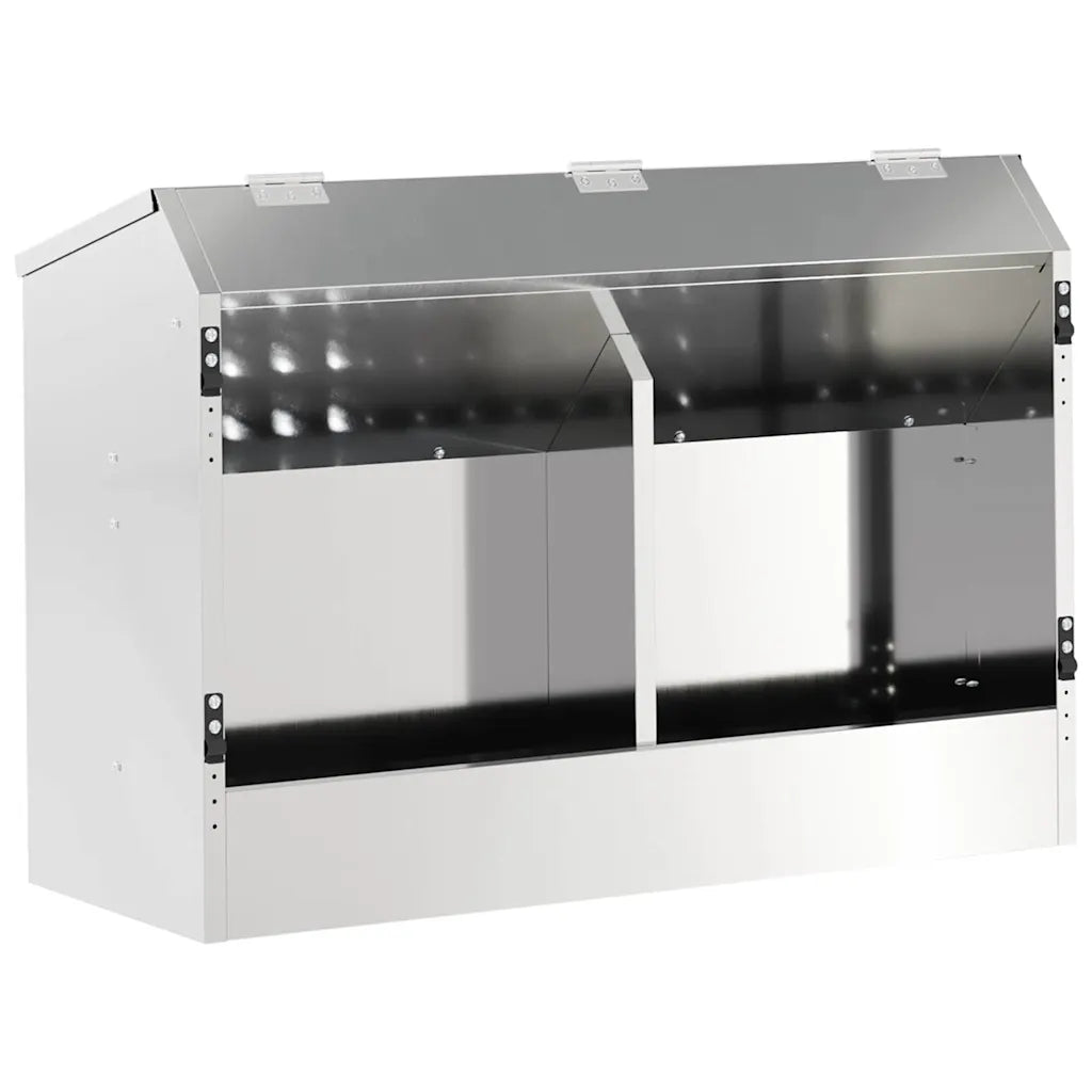 Mangiatore per conigli in acciaio 64,5 x 25,5 x 45,5 cm