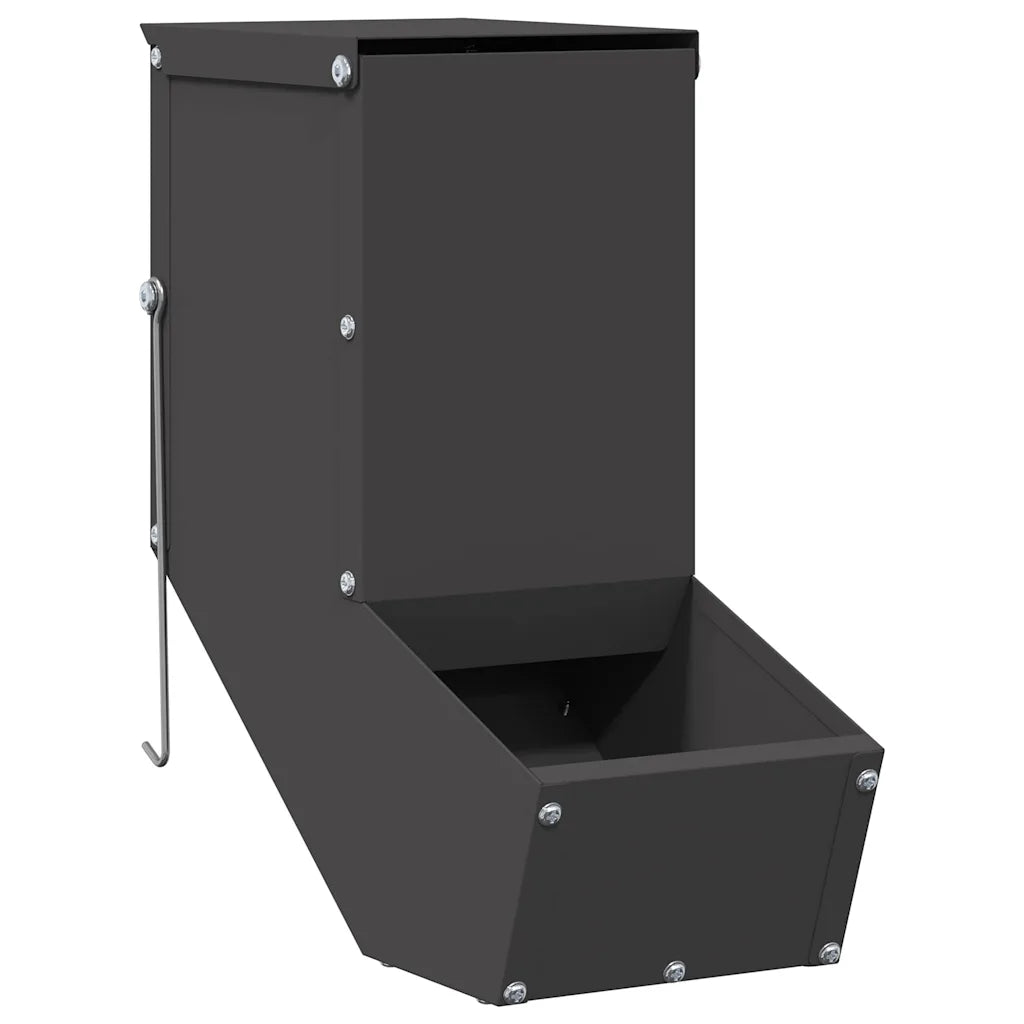 Mangiatore per conigli in acciaio zincato 12,5x26x28,5 cm