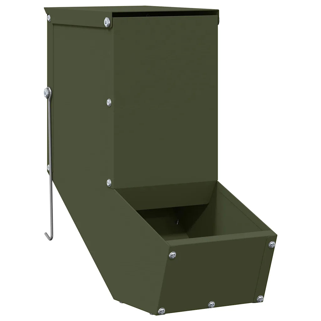 Mangiatore per conigli in acciaio zincato 12,5x26x28,5 cm