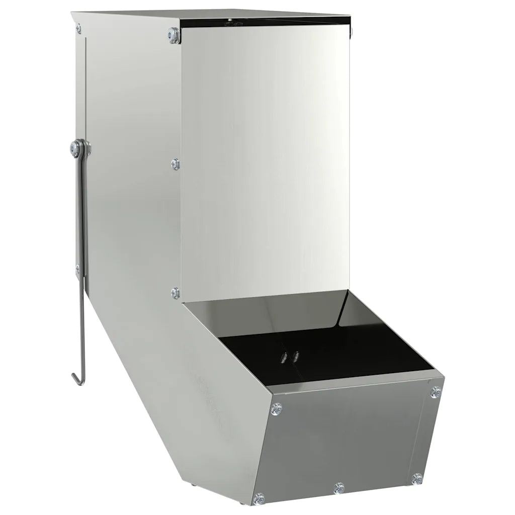 Mangiatore per conigli in acciaio 12,5 x 26 x 28,5 cm