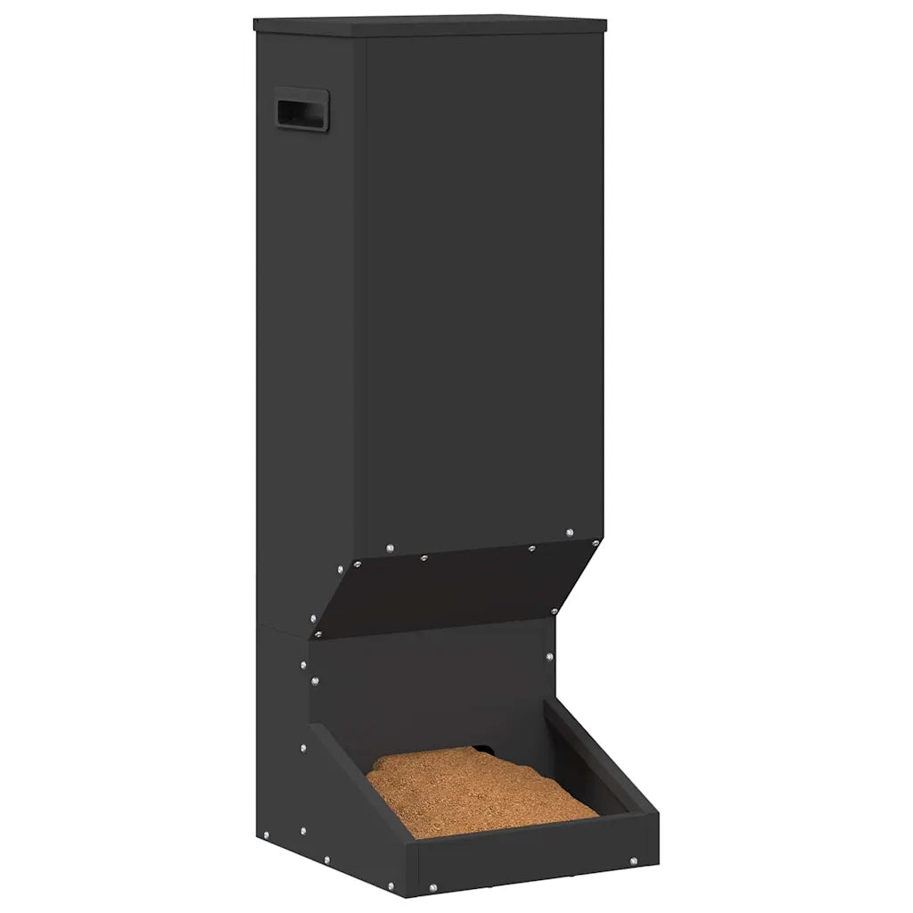 Mangiatore per cervi 28 x 30 x 80 cm in acciaio zincato