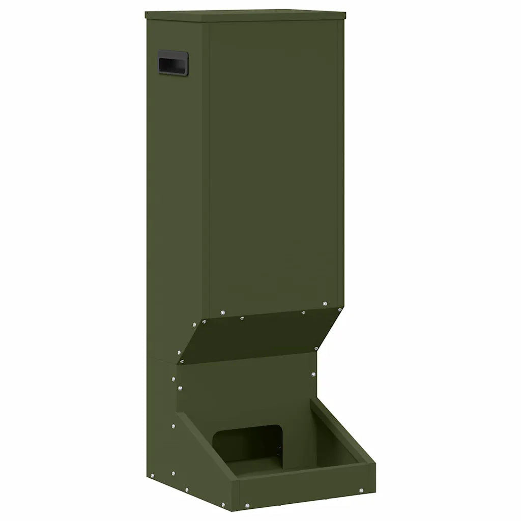 Mangiatore per cervi 28 x 30 x 80 cm in acciaio zincato