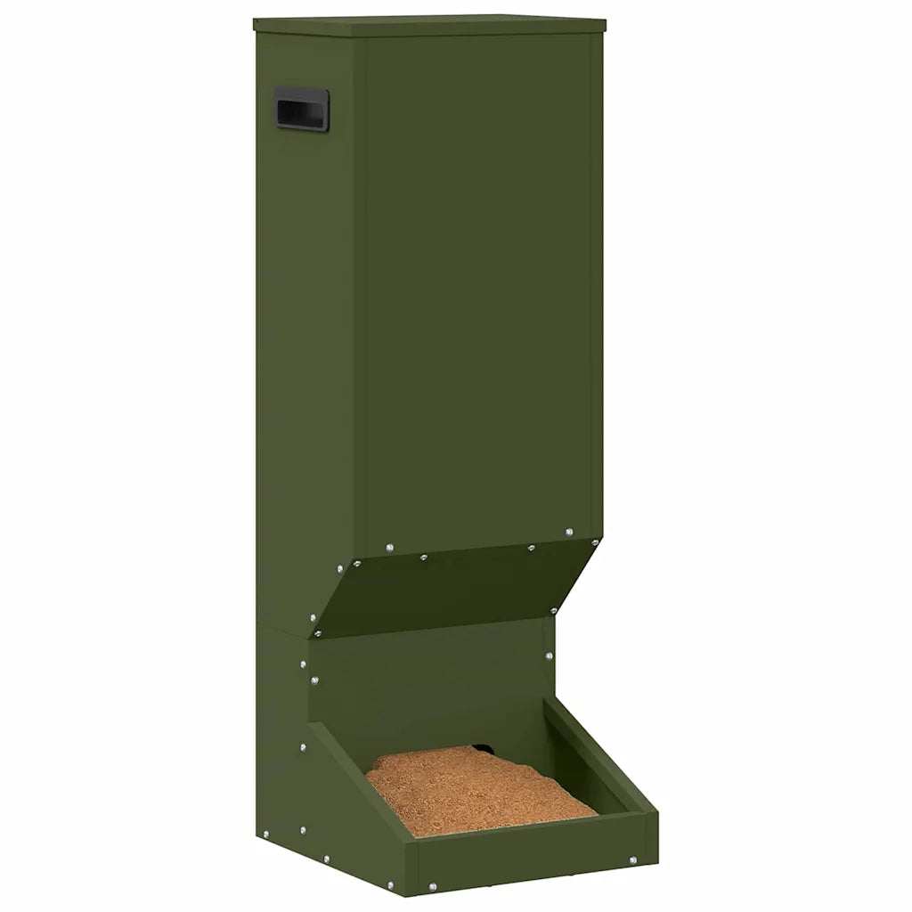 Mangiatore per cervi 28 x 30 x 80 cm in acciaio zincato