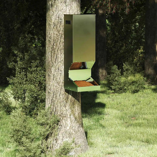 Mangiatore per cervi 28 x 30 x 80 cm in acciaio zincato