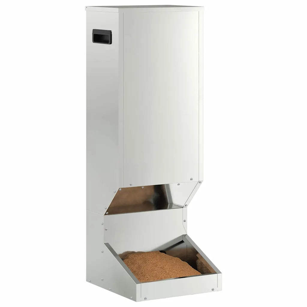 Mangiatore per cervi 28 x 30 x 80 cm in acciaio zincato
