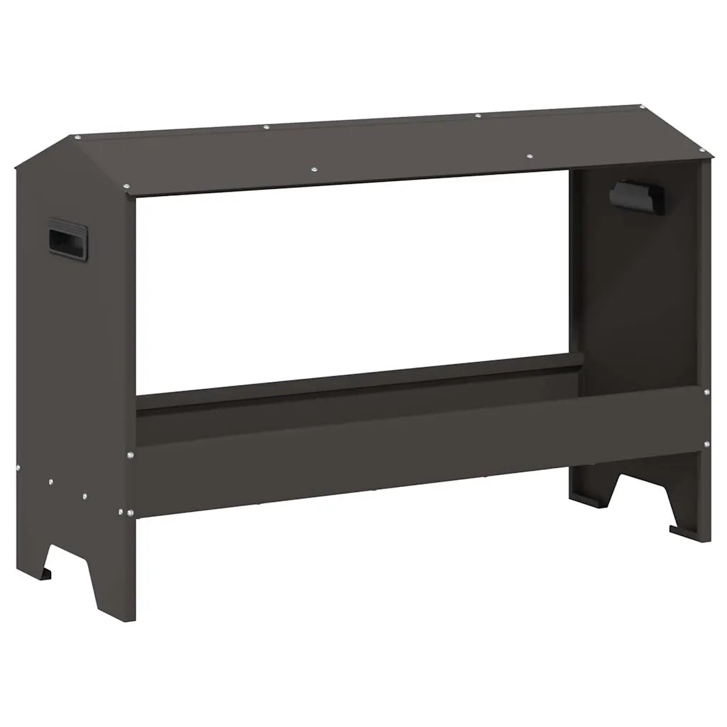 Mangiatoia per polli 81 x 32 x 53,5 cm in acciaio zincato
