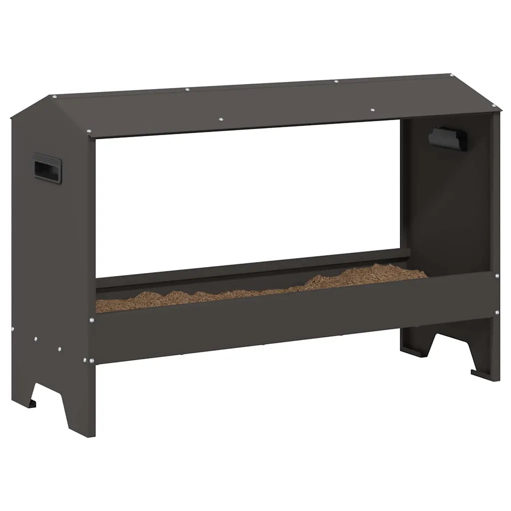 Mangiatoia per polli 81 x 32 x 53,5 cm in acciaio zincato