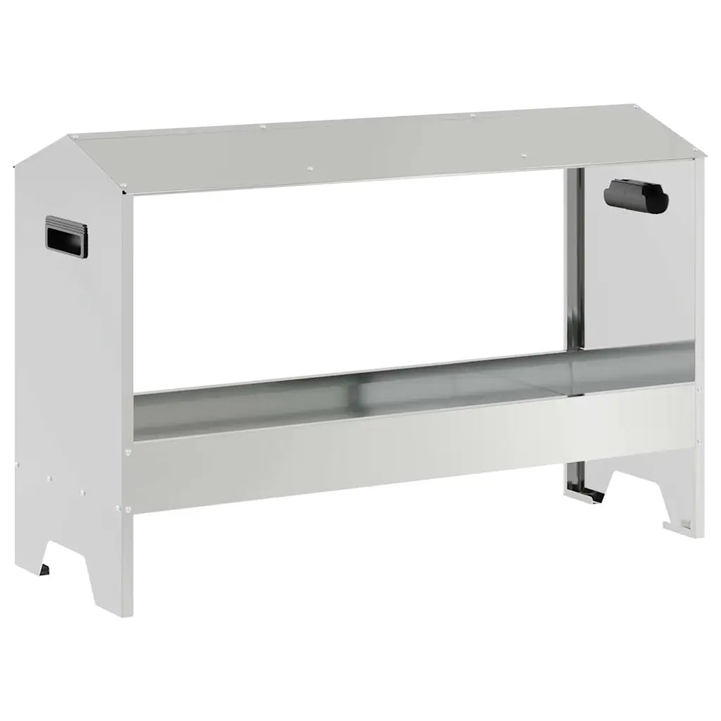 Mangiatoia per polli 81 x 32 x 53,5 cm in acciaio zincato