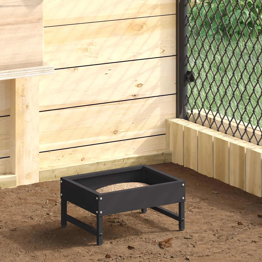 Mangiatore per uccelli 80 x 28 x 13,5 cm in acciaio zincato