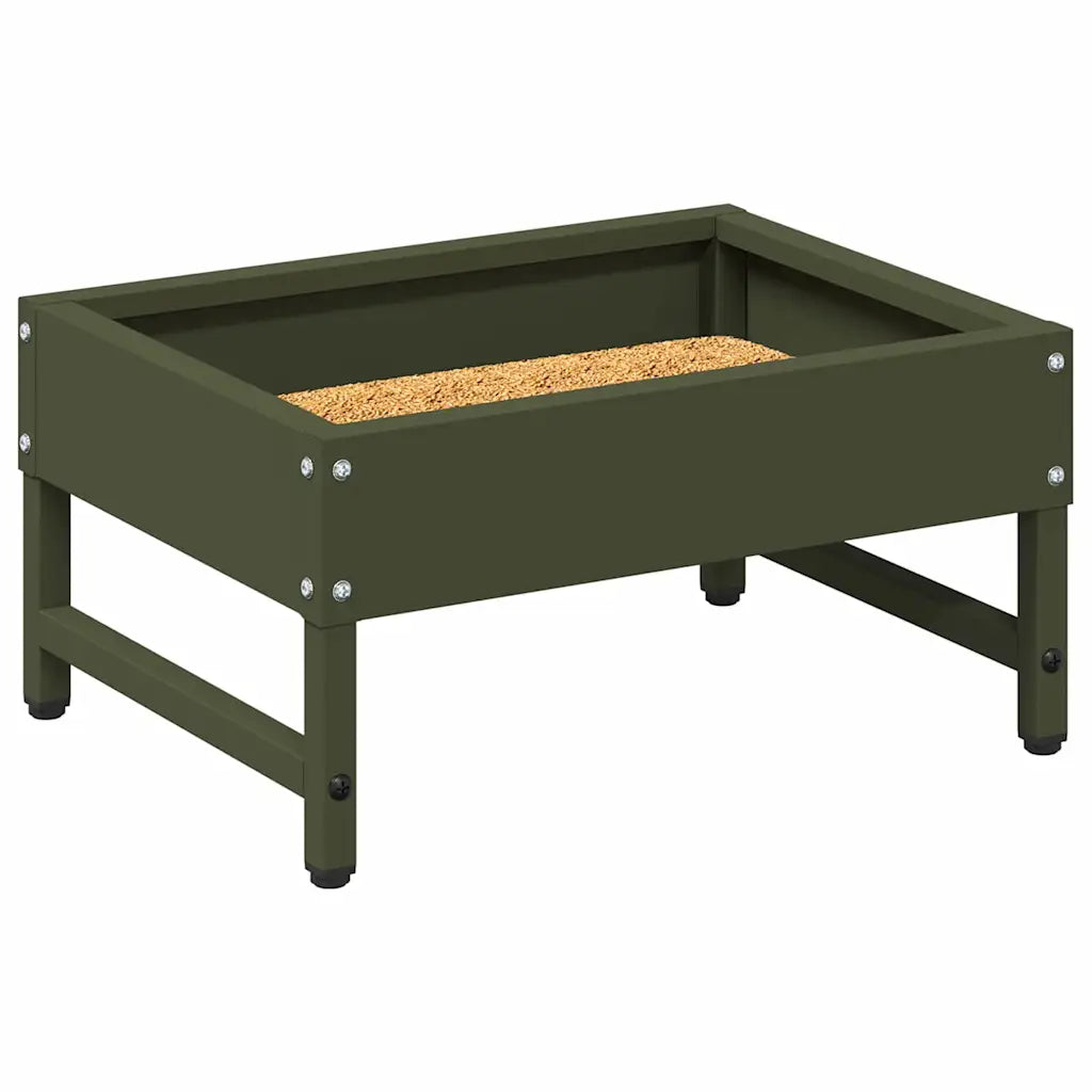 Mangiatore per uccelli 80 x 28 x 13,5 cm in acciaio zincato
