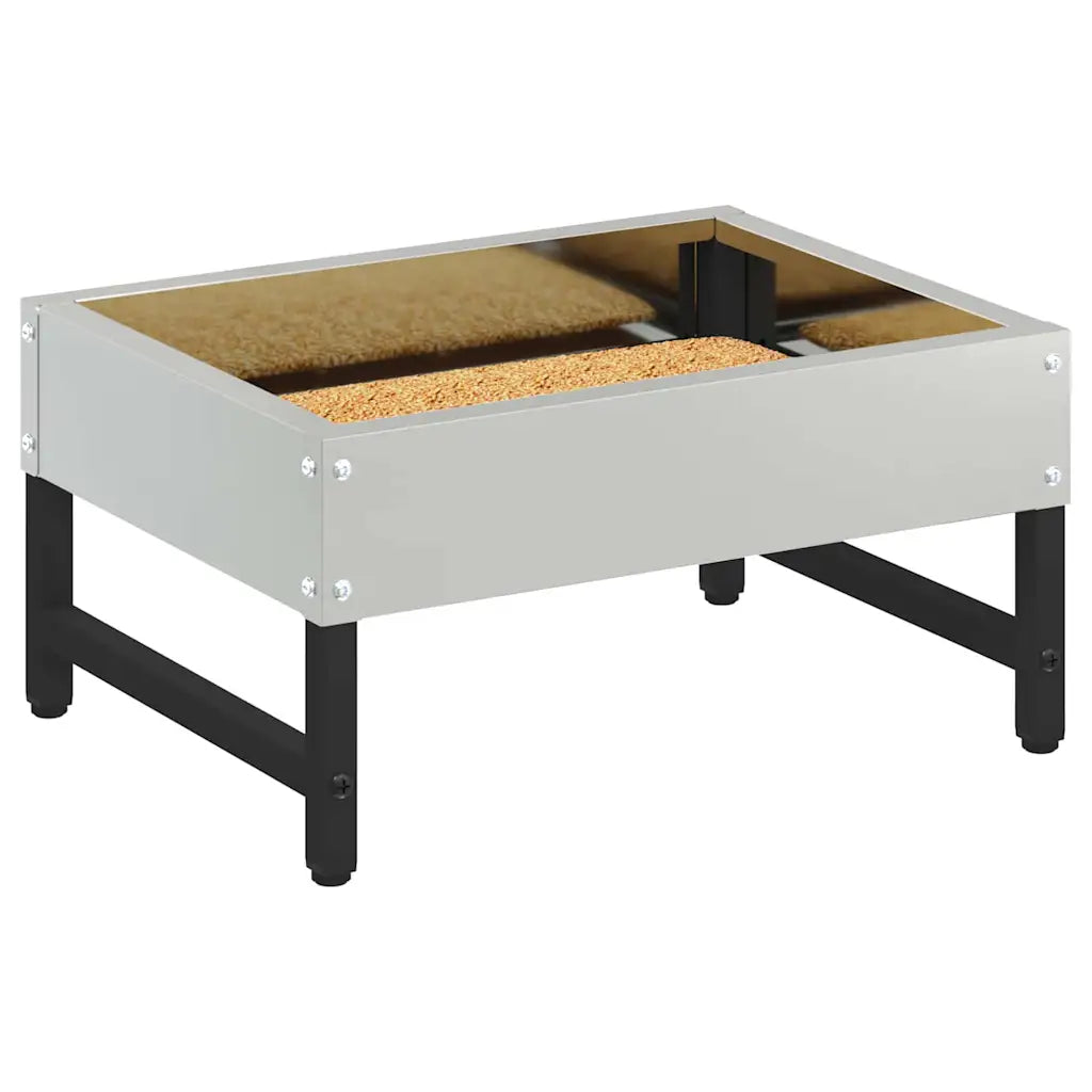 Mangiatore per uccelli 80 x 28 x 13,5 cm in acciaio zincato