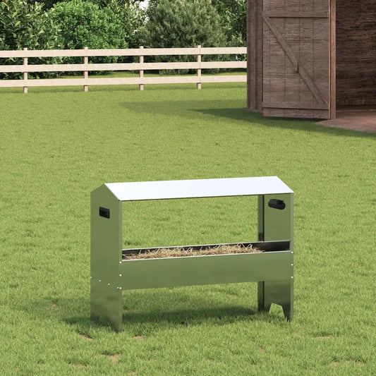 Abbeveratoio per bestiame 79 x 35 x 62 cm acciaio zincato