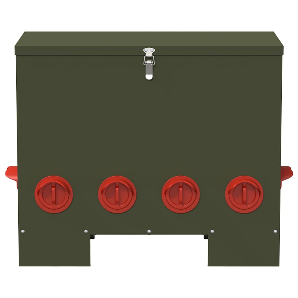 Feeder per pollo Verde Oliva 60,5 x 29 x 51 cm 25 kg