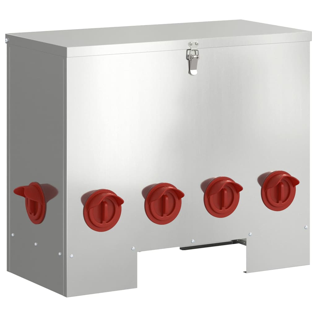 Feeder per pollo Argento 60,5 x 29 x 51 cm 25 kg