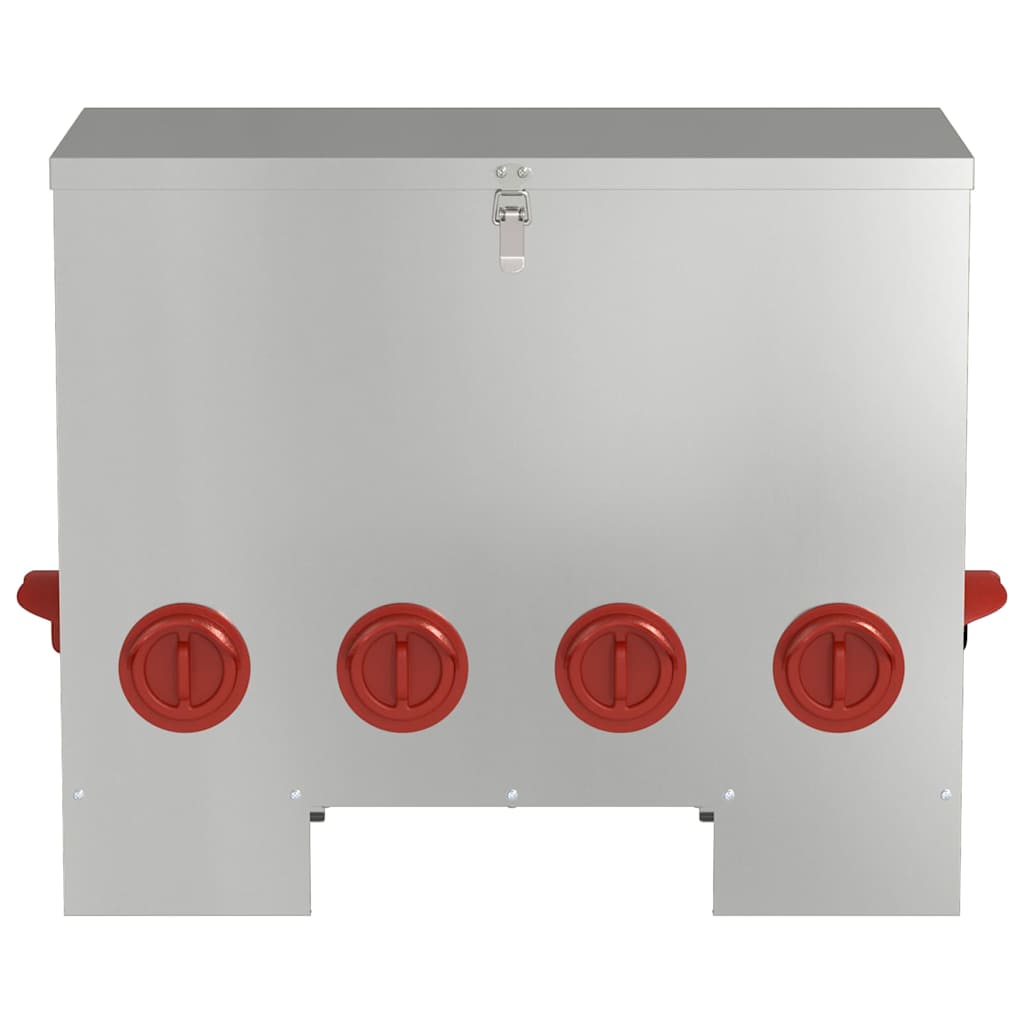 Feeder per pollo Argento 60,5 x 29 x 51 cm 25 kg