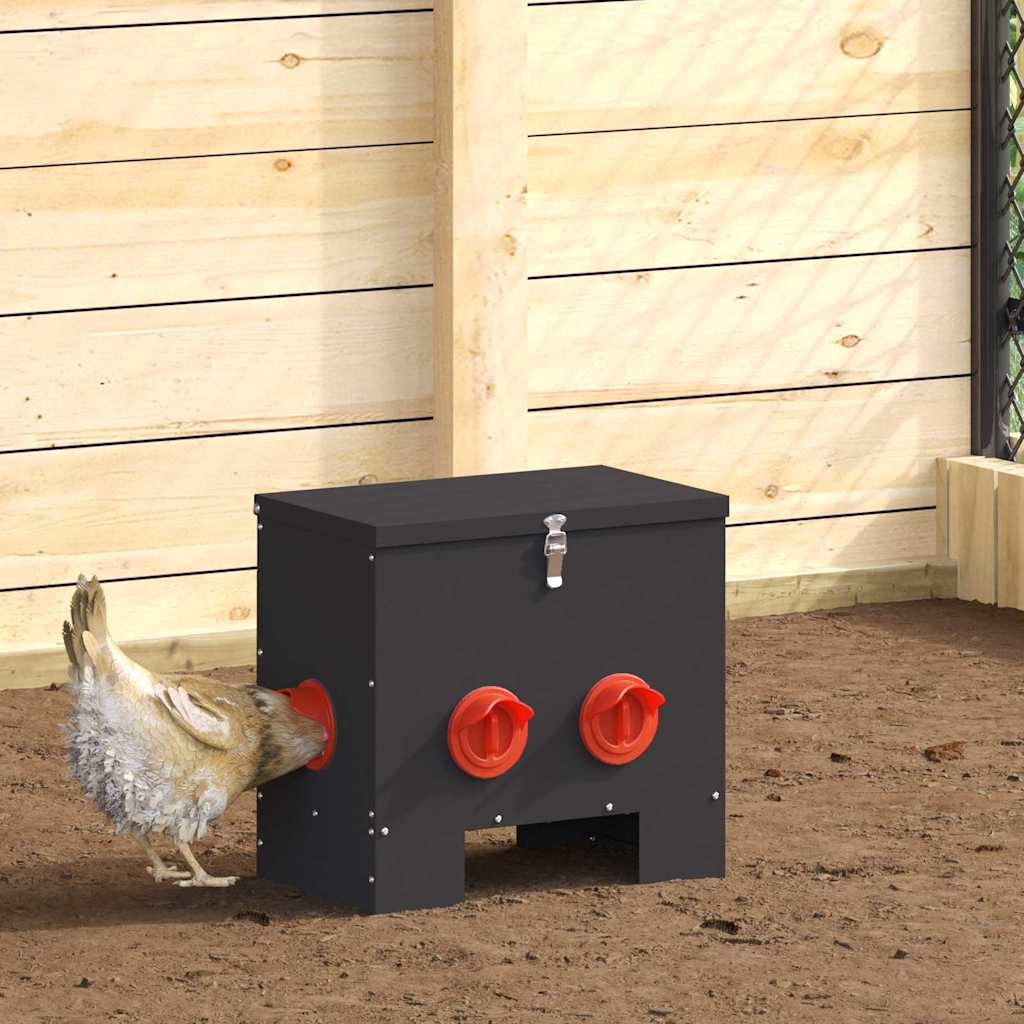 Feeder per pollo Nero 40,5 x 25 x 38 cm 20 kg