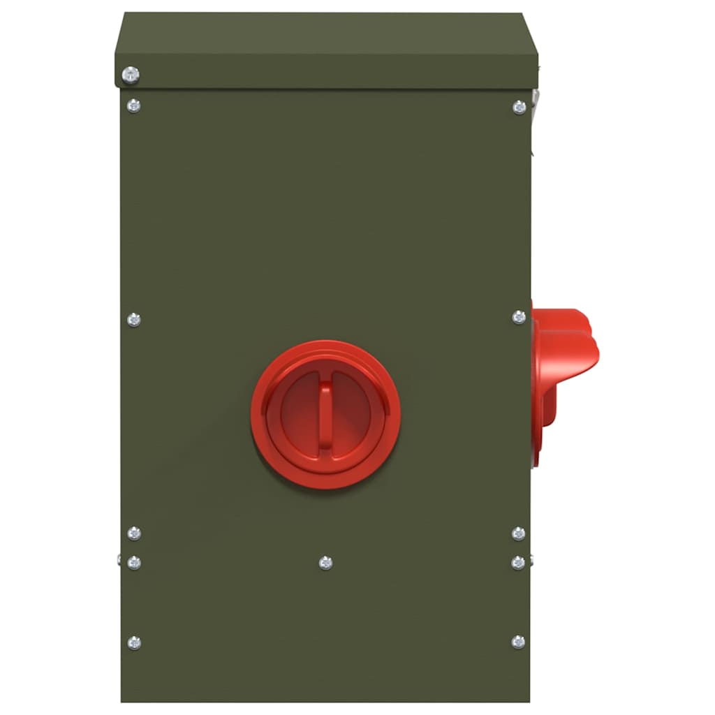 Feeder per pollo Verde Oliva 40,5 x 25 x 38 cm 20 kg