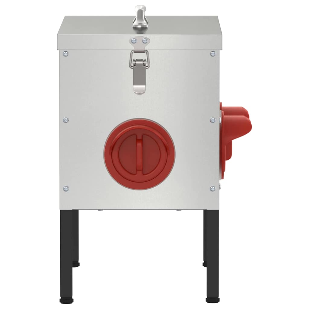 Feeder per pollo Argento 41,5 x 20,5 x 33 cm Acciaio zincato