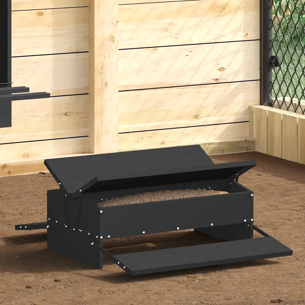Mangiatore a pedale per polli 75 x 53 x 20,5 cm, capacità 10 kg