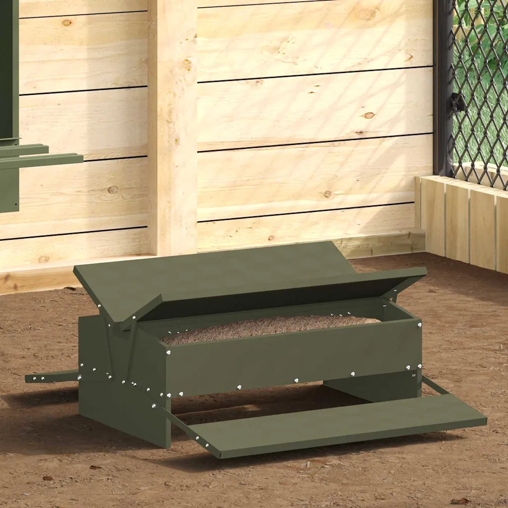 Mangiatore a pedale per polli 75 x 53 x 20,5 cm, capacità 10 kg